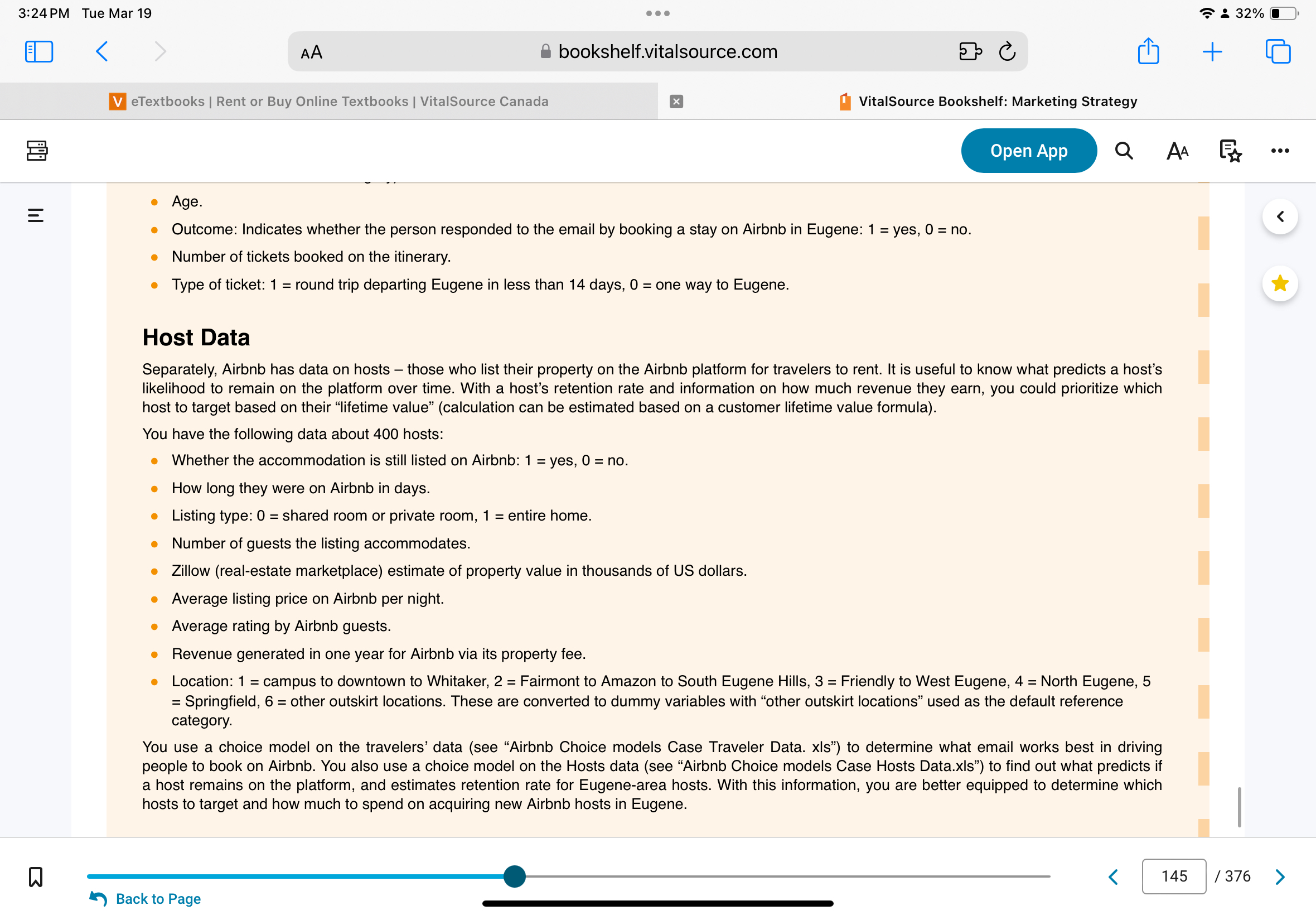  3:24 PM Tue Mar 19 AA bookshelf.vitalsource.com eTextbooks | Rent or