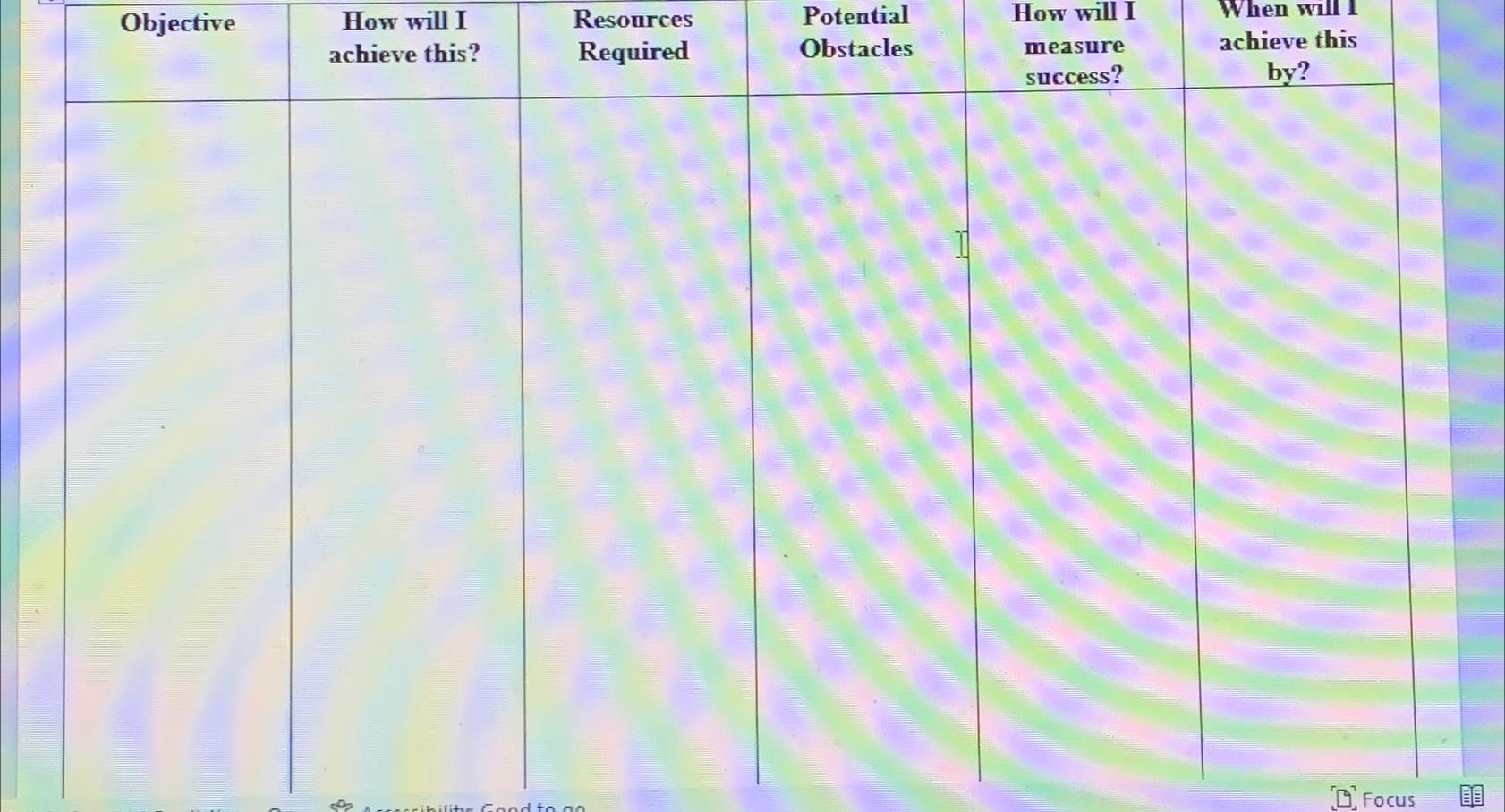  Please give 5 weeks plan on this, this assignment on personal