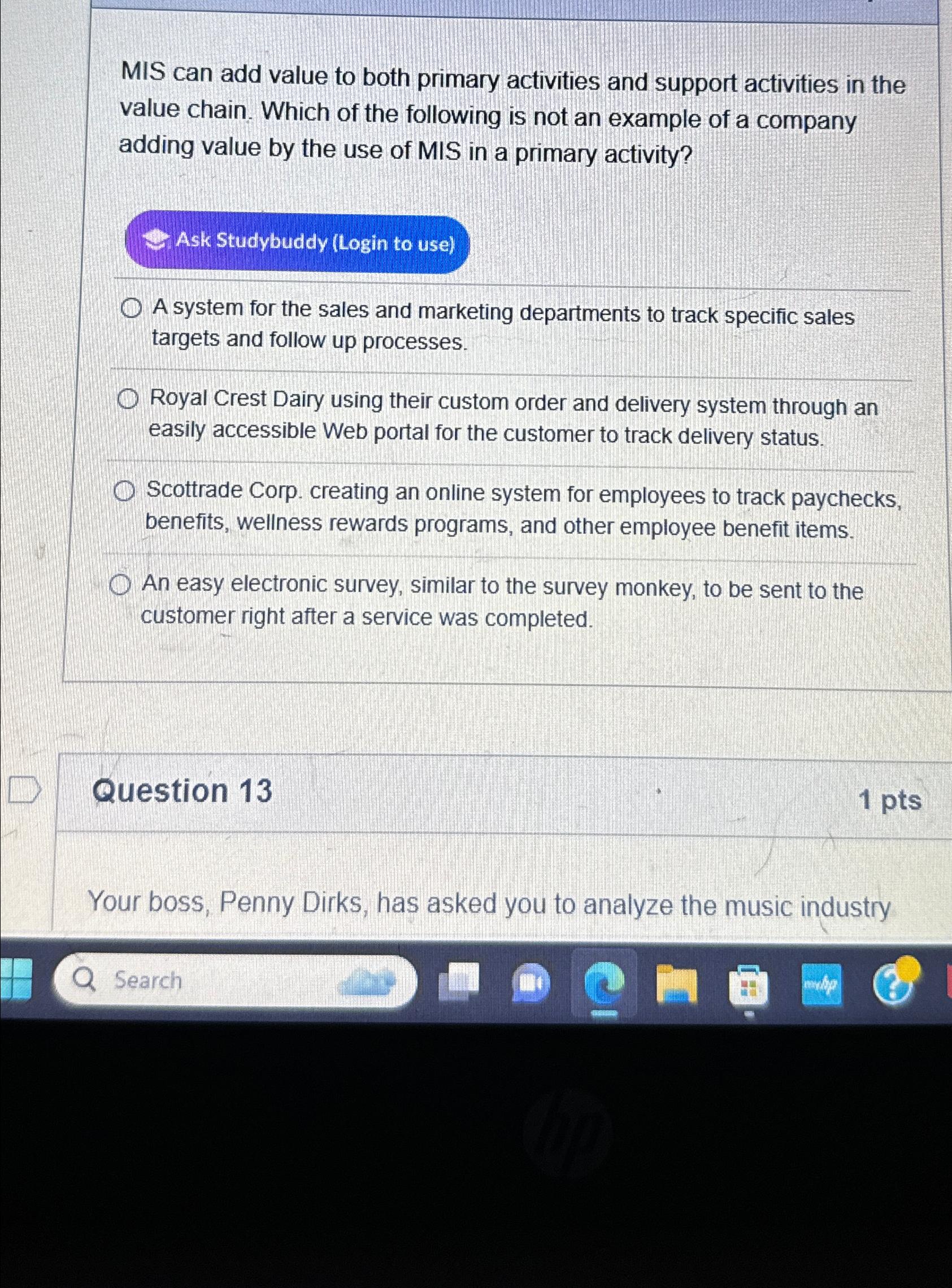  MIS can add value to both primary activities and support activities