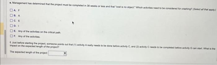 are , so they make up the critical pash. The entre project