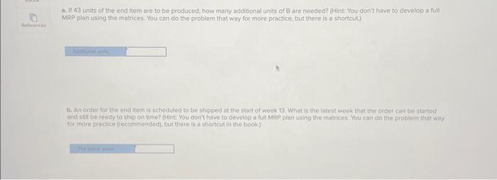 C, K. Item L is made with components B and J. Item