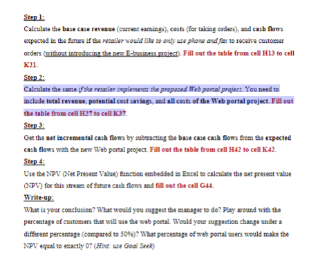 for an IT Investment Suppose you are working for a start-up retailer