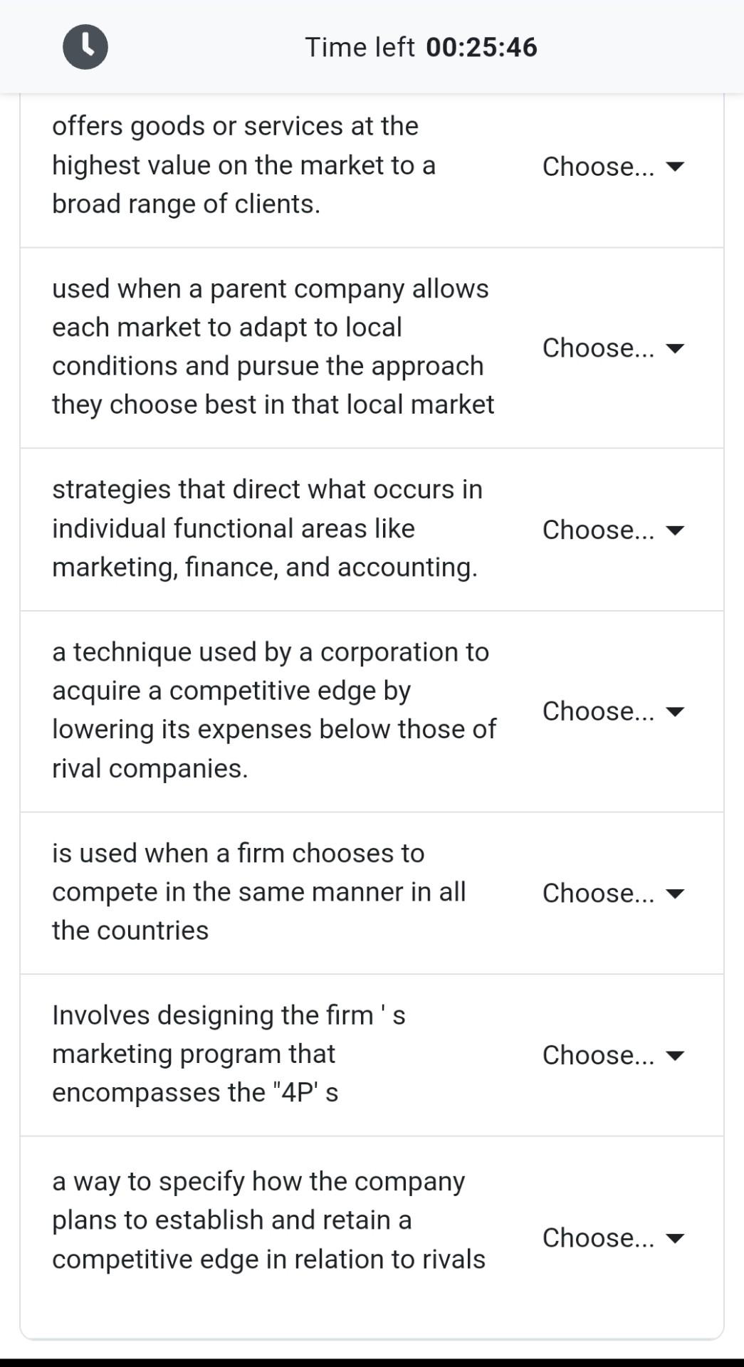 offers goods or services at the highest value on the market