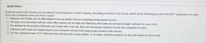  please answer all 5 question. I need it please Starbucks and