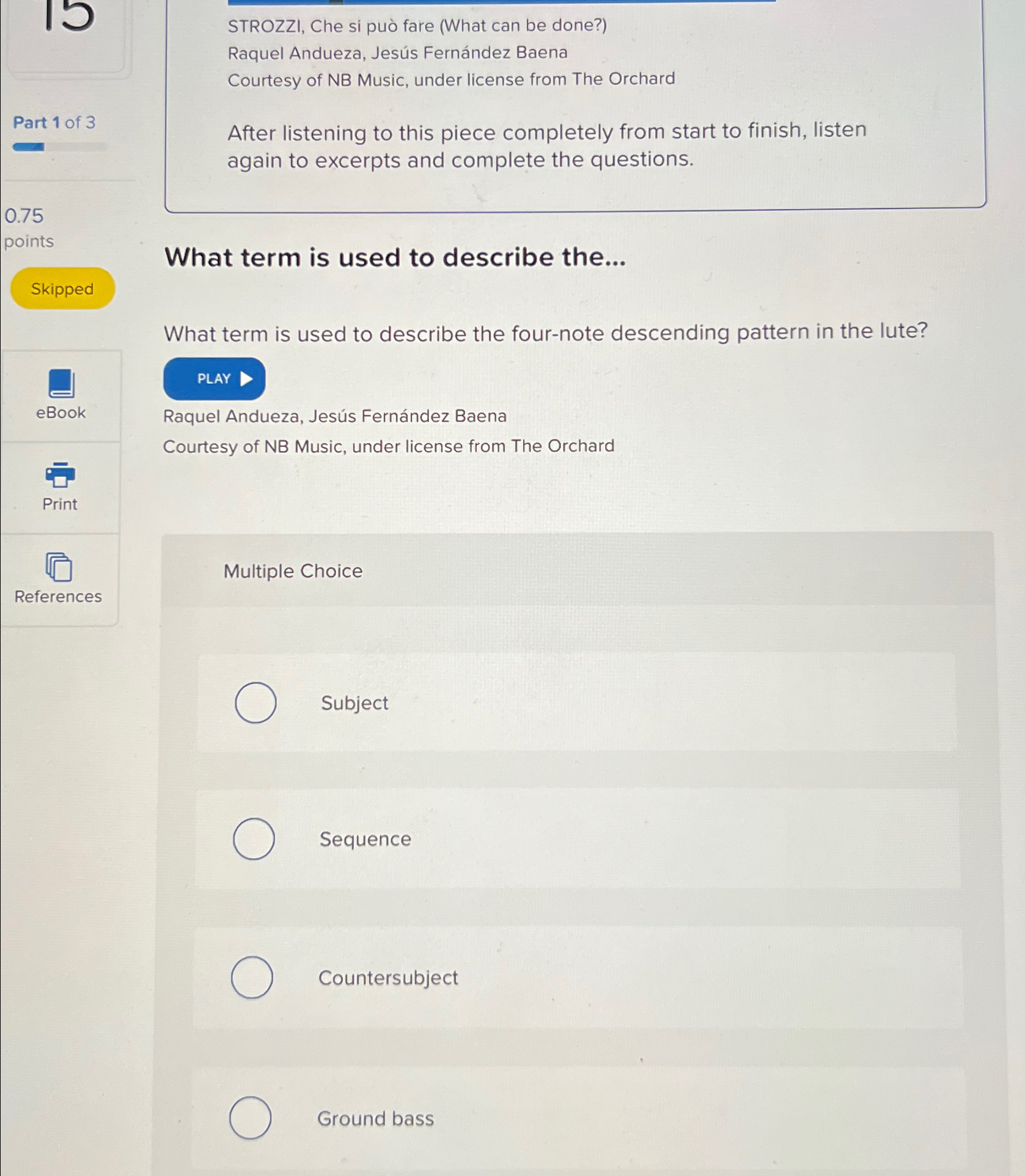  STROZZI, Che si pu fare (What can be done?) Raquel Andueza,