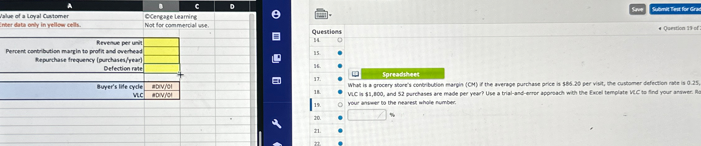  What is a grocery stores contribution margin parentheses CM parentheses if