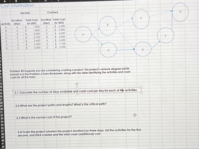 please add formulas show work thanks Problem i2 Suppose you are consldeing
