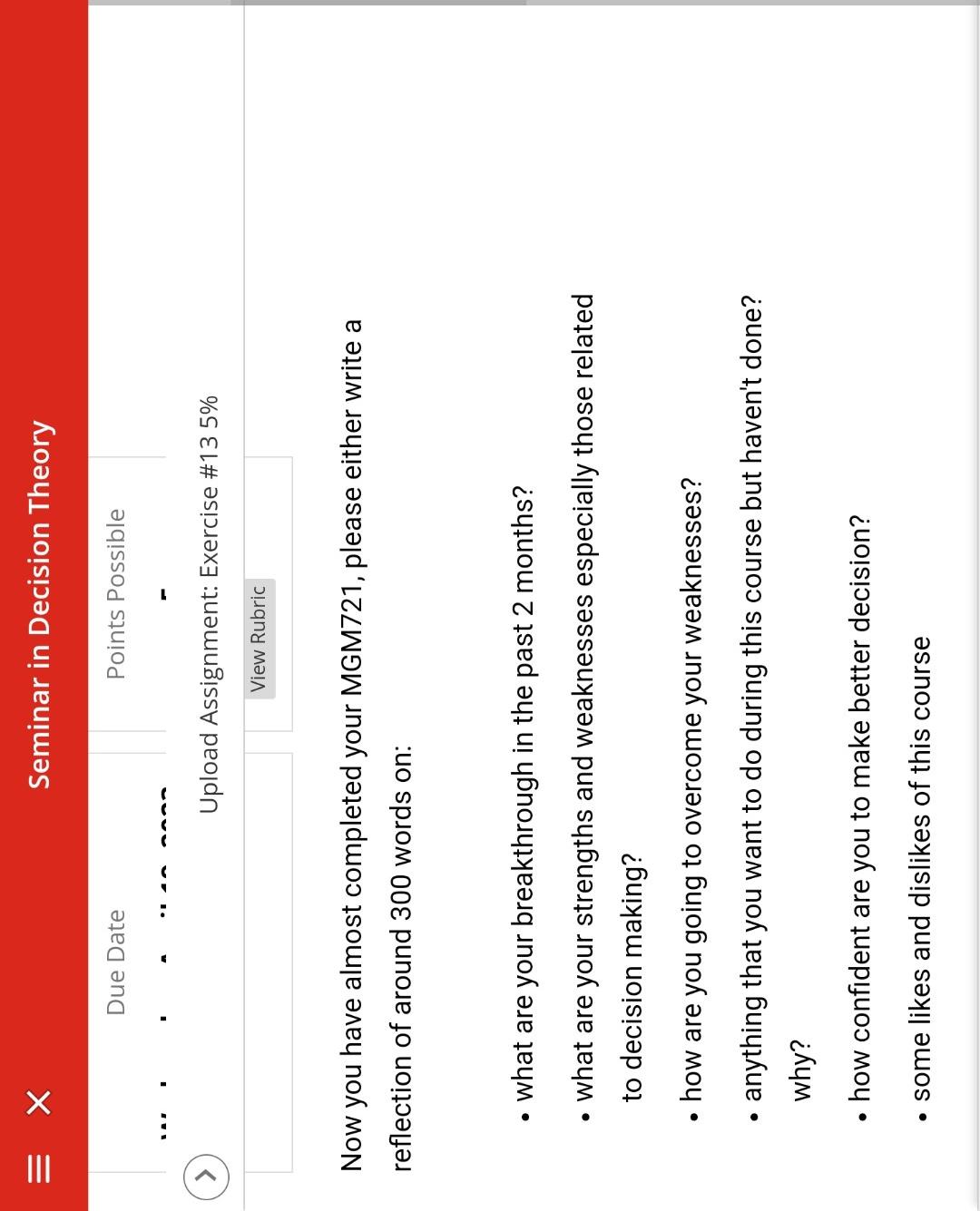  Upload Assignment: Exercise \#13 5\% Now you have almost completed your