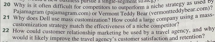  20 Why is it often difficult for competitors to outperform a
