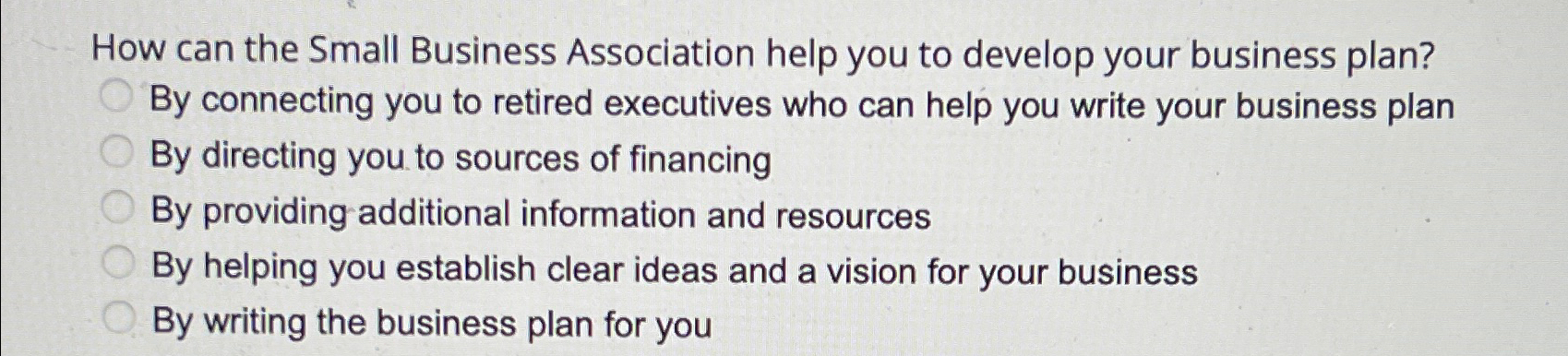  How can the Small Business Association help you to develop your