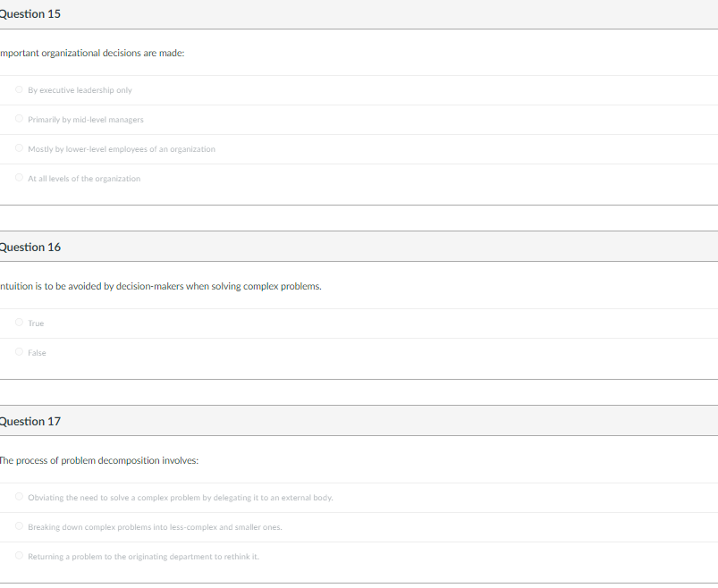  By executive leadership only Primarily by mid-level managers Mostly by lower-level
