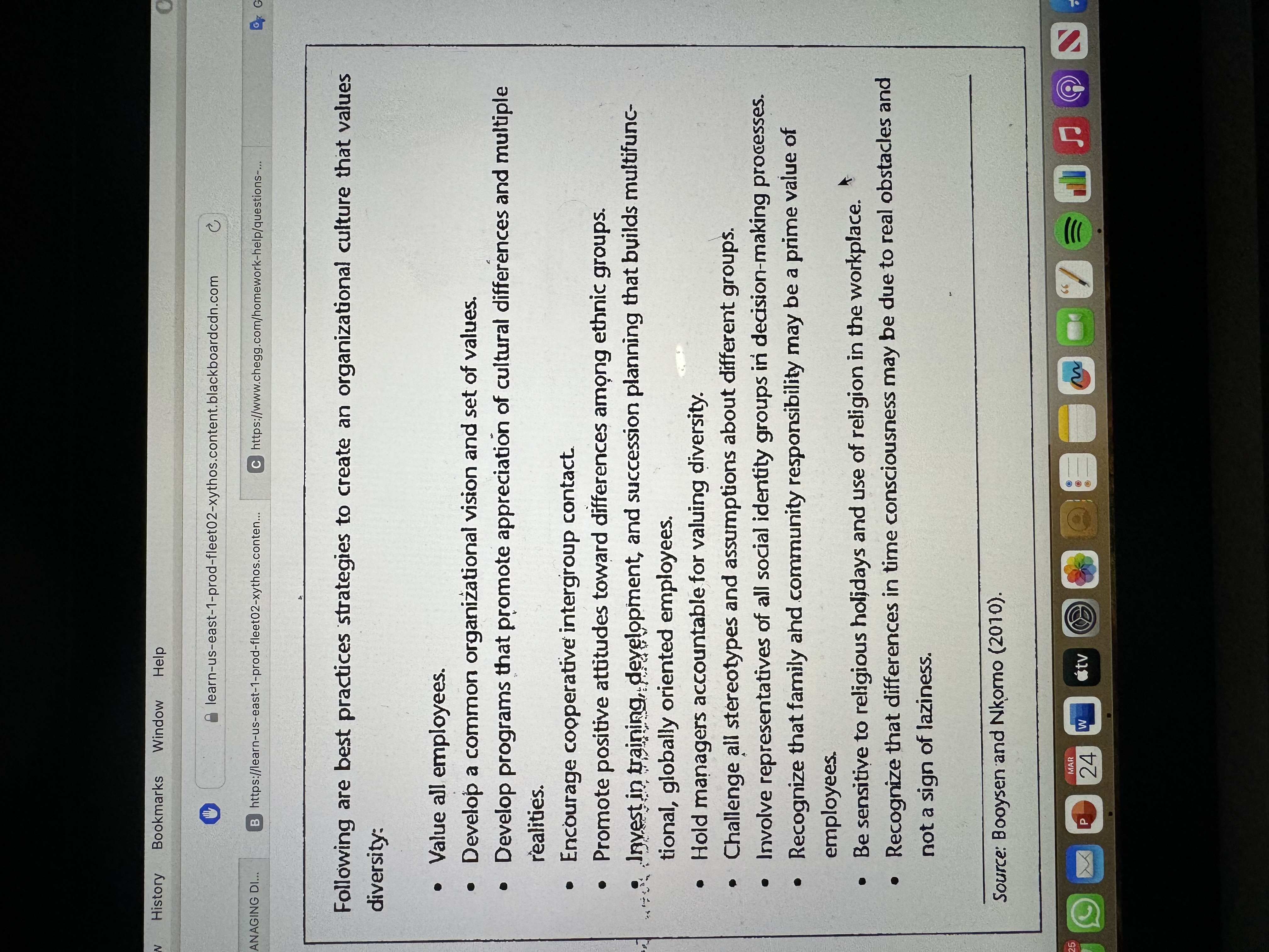  Question 6: Briefly describe one (1) effective strategy for creating an