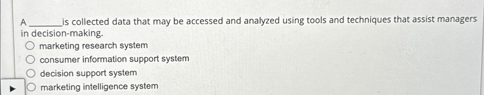  A is collected data that may be accessed and analyzed using