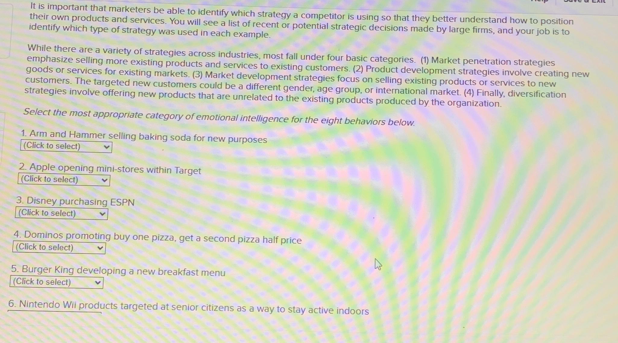  It is important that marketers be able to identify which strategy