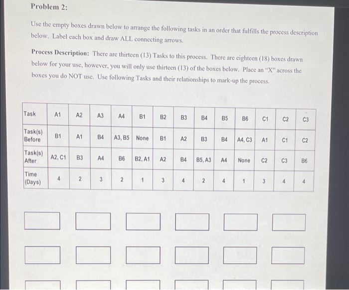 need help, explain with diagram please Use the empty boxes drawn below
