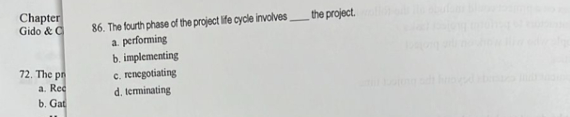  Chapter Gido & C 86. The fourth phase of the project