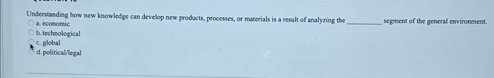  Understanding how new knowledge can develop new products, processes, or materials
