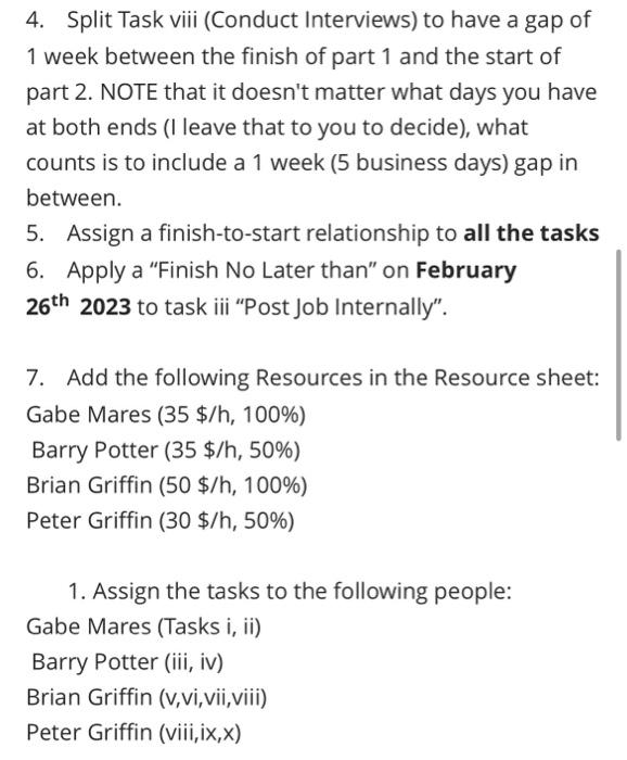 Create a new blank project, name the project "Recruitment exercise" and set