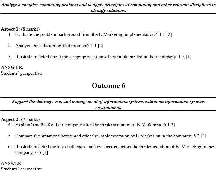 Analyze a complex computing problem and to apply principles of computing and