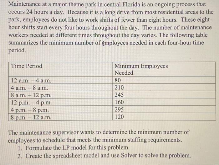  Please answer 1 and 2, showing how the excel spreadsheet should