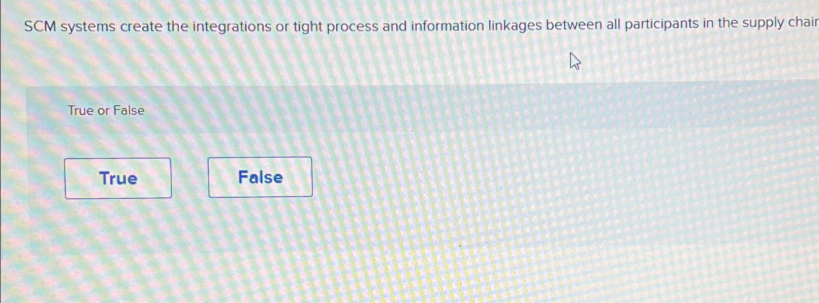  SCM systems create the integrations or tight process and information linkages