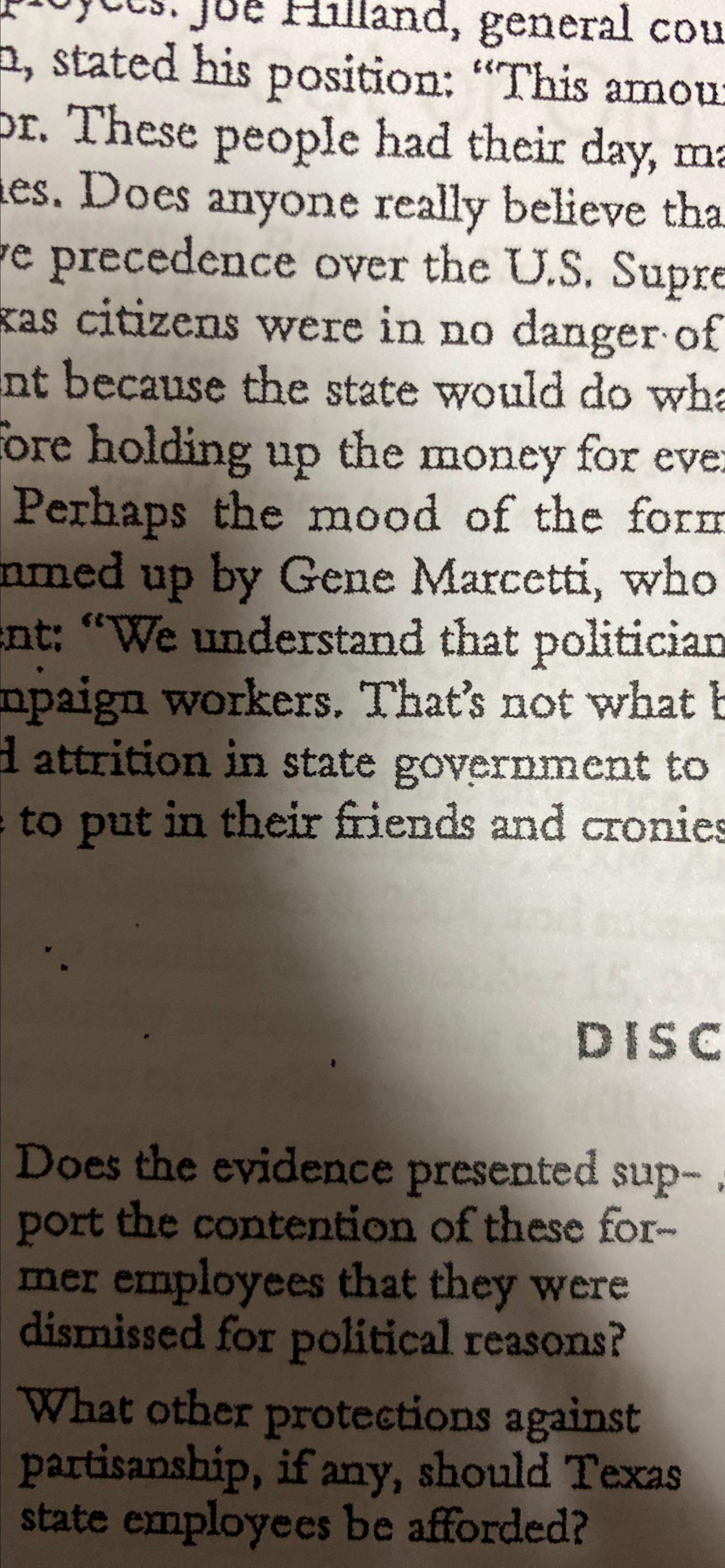  a, stated his position: "This amou or. These people had their