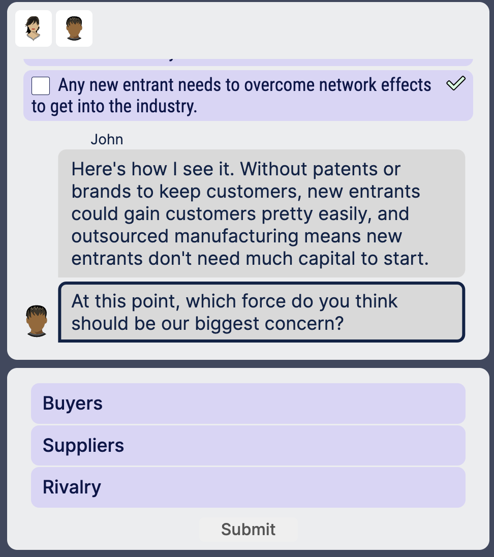  At this point what do you think should be our biggest