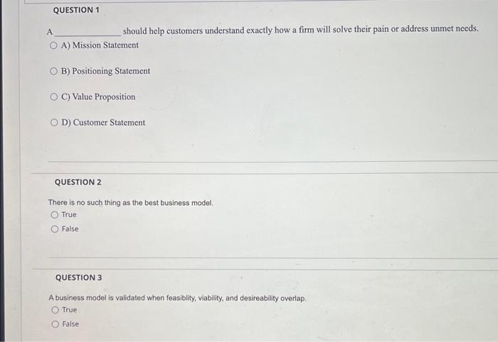  A should help customers understand exactly how a firm will solve