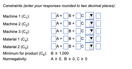 use by other companies. Each component is processed on three machines. Total
