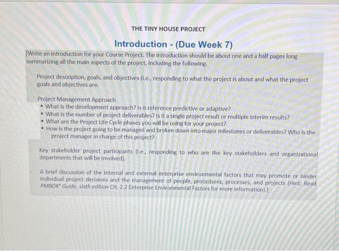  Write an introduction for your Course Project. The introduction should be