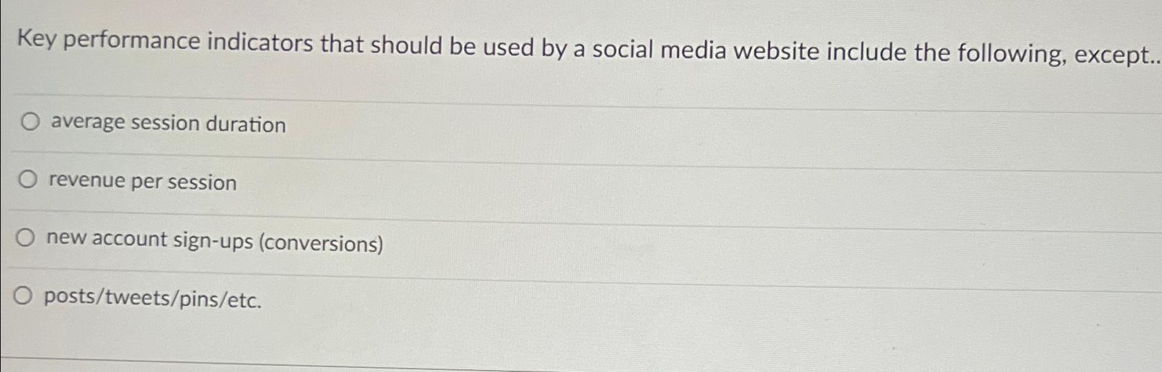  Key performance indicators that should be used by a social media