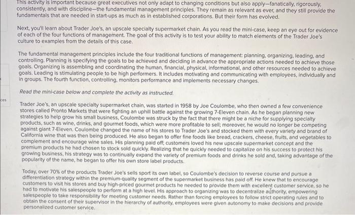  Inis activity is important because great executives not only adapt to