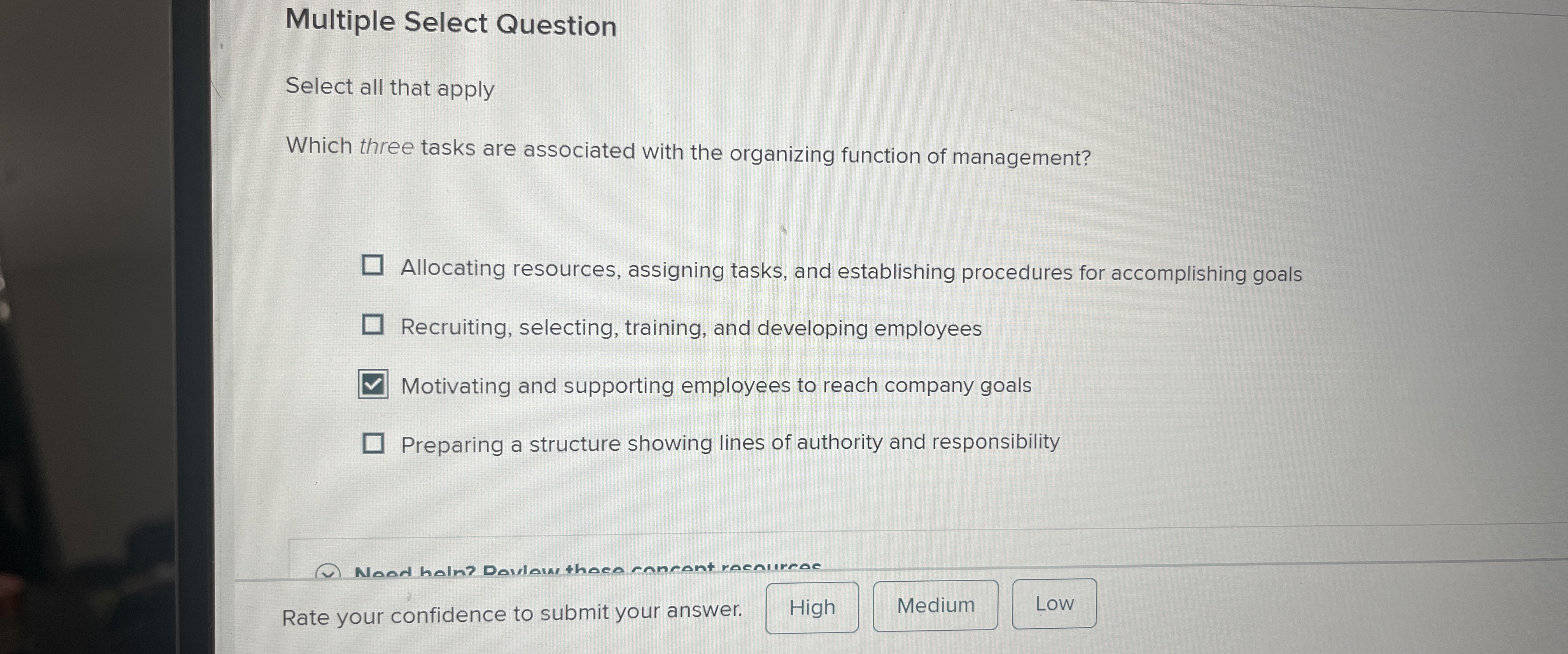  Multiple Select Question Select all that apply Which three tasks are
