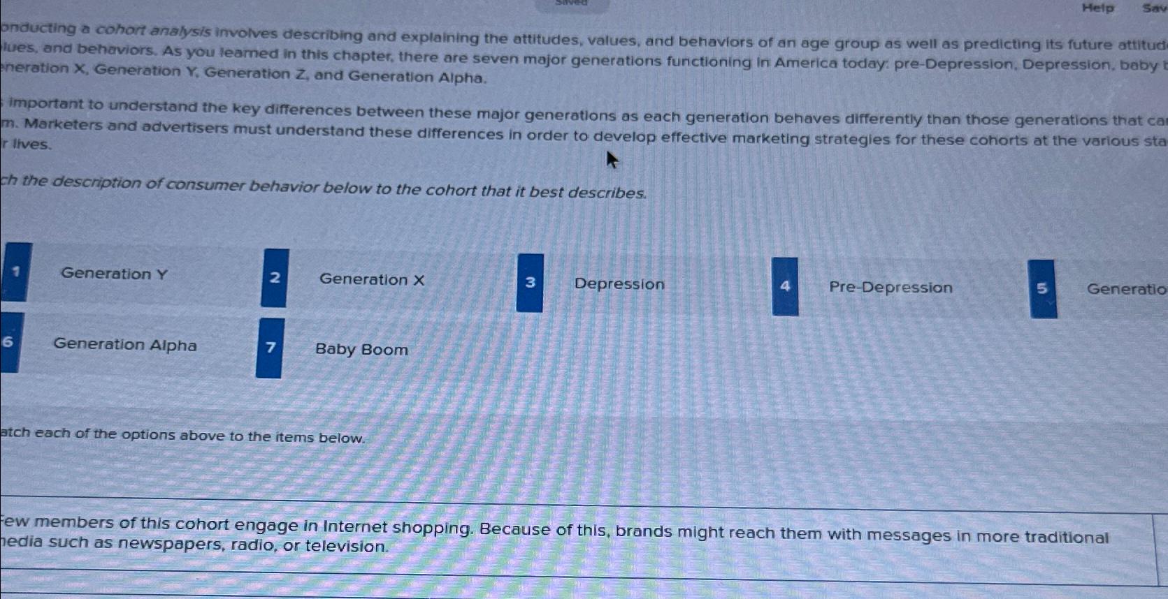  Help Sav onducting a cohort analysis involves describing and explaining the