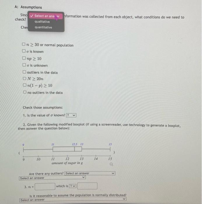 the amount of sugar in a sample of cereals that are geared