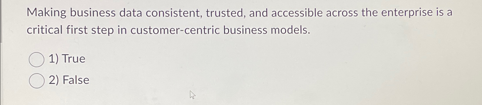  Making business data consistent, trusted, and accessible across the enterprise is