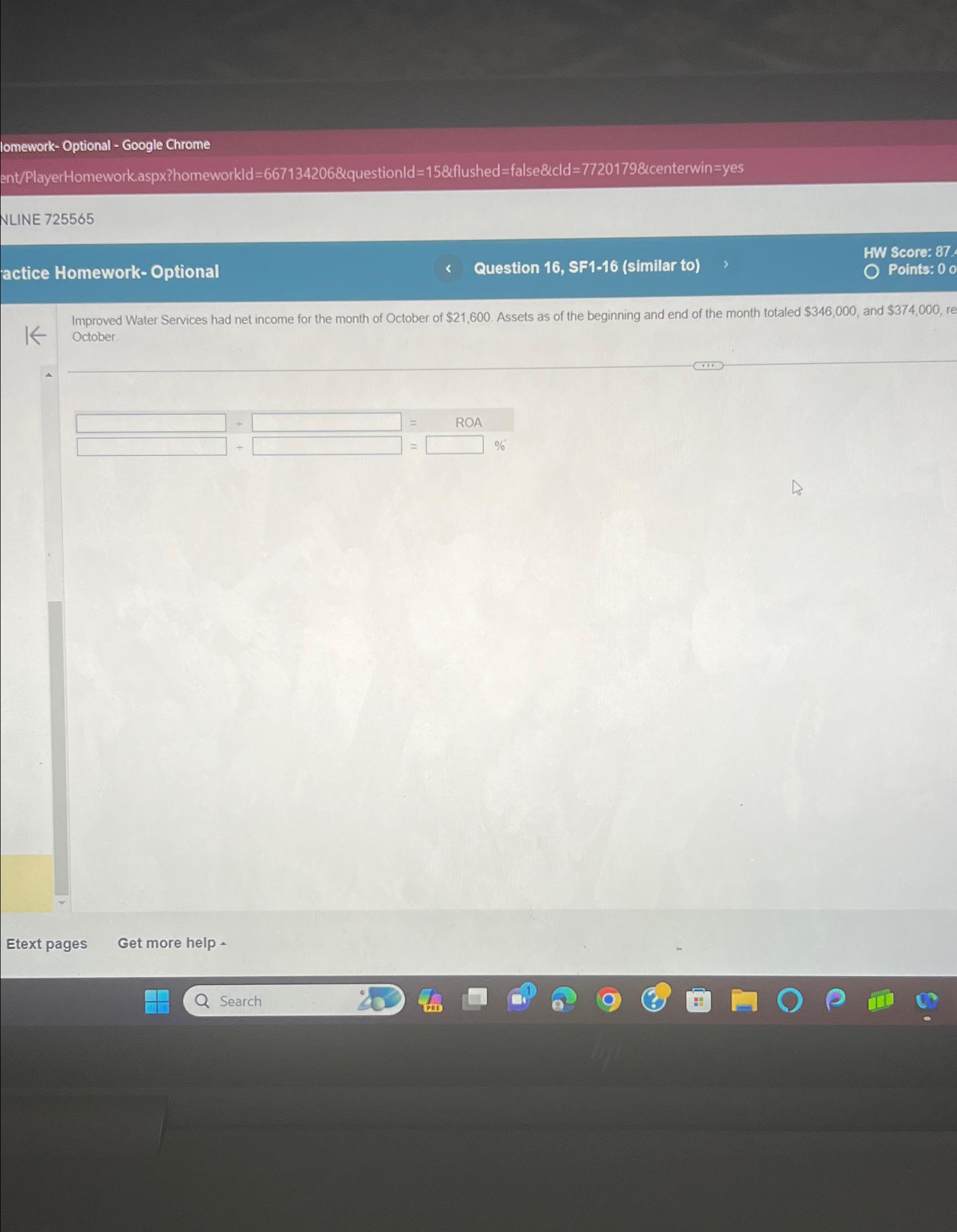  lomework- Optional - Google Chrome ent/PlayerHomework.aspx?homeworkld=667134206&questionld=15&flushed=false&cld=7720179erwin=yes NLINE 725565 actice Homework- Optional
