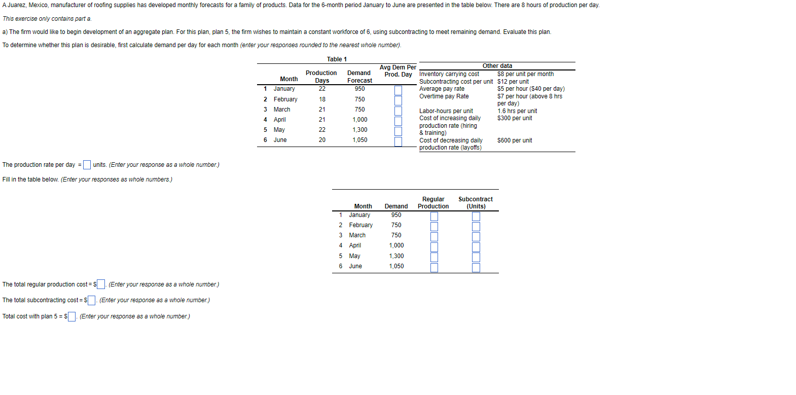  This exercise only contains part a. To determine whether this plan