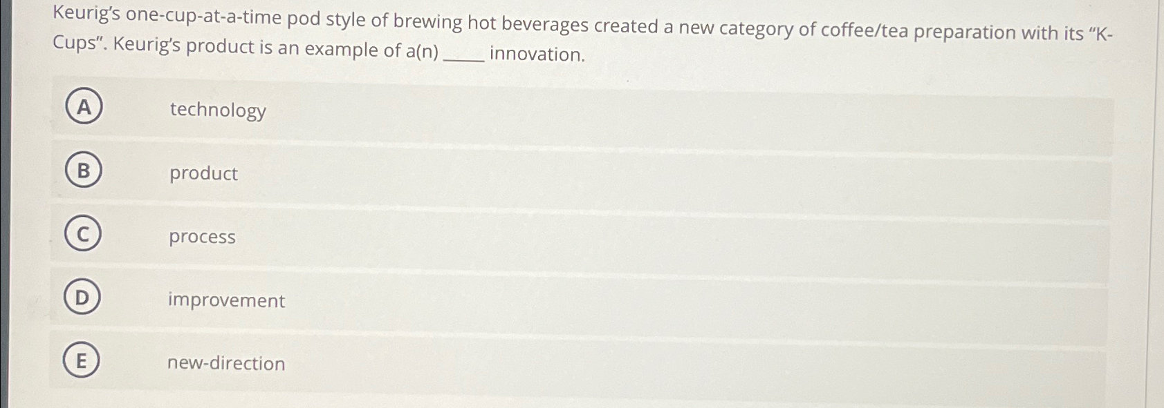  Keurig's one-cup-at-a-time pod style of brewing hot beverages created a new