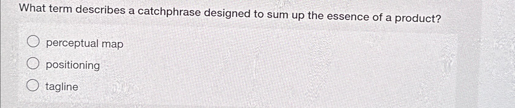  What term describes a catchphrase designed to sum up the essence