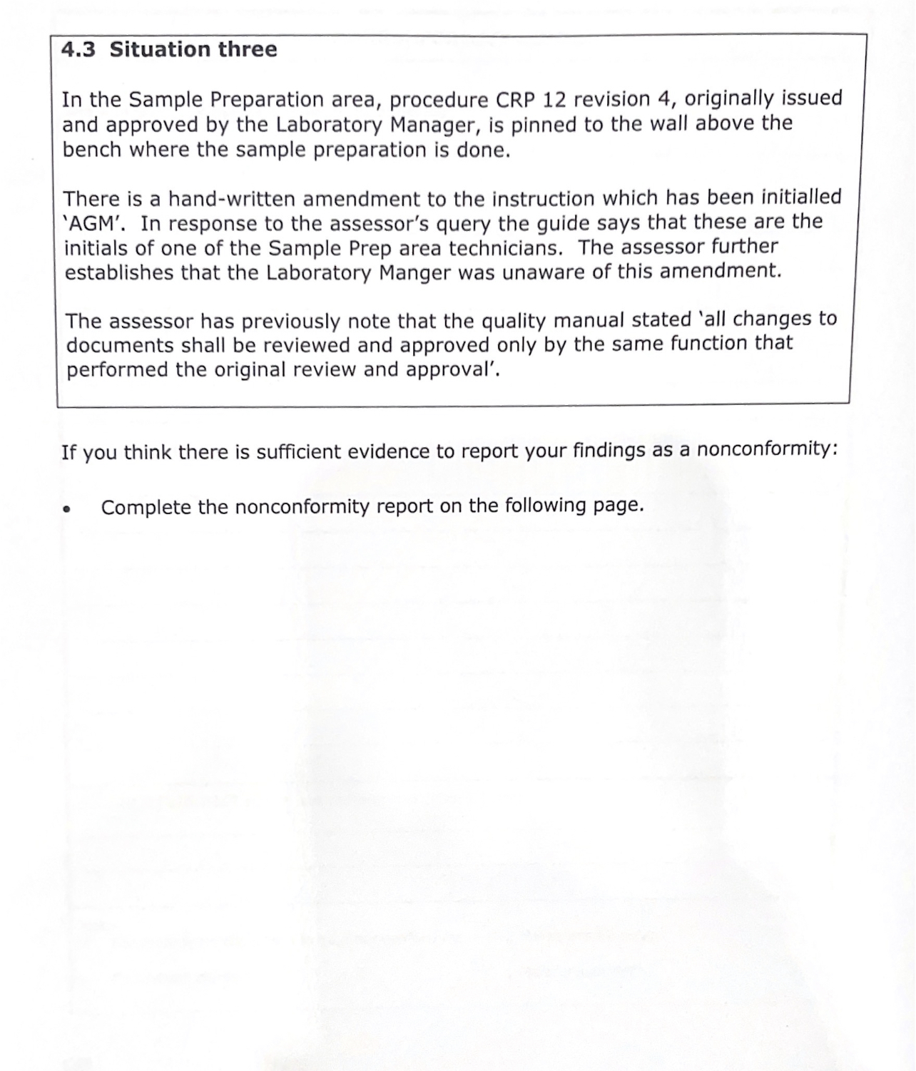 revision 4, originally issued and approved by the Laboratory Manager, is pinned