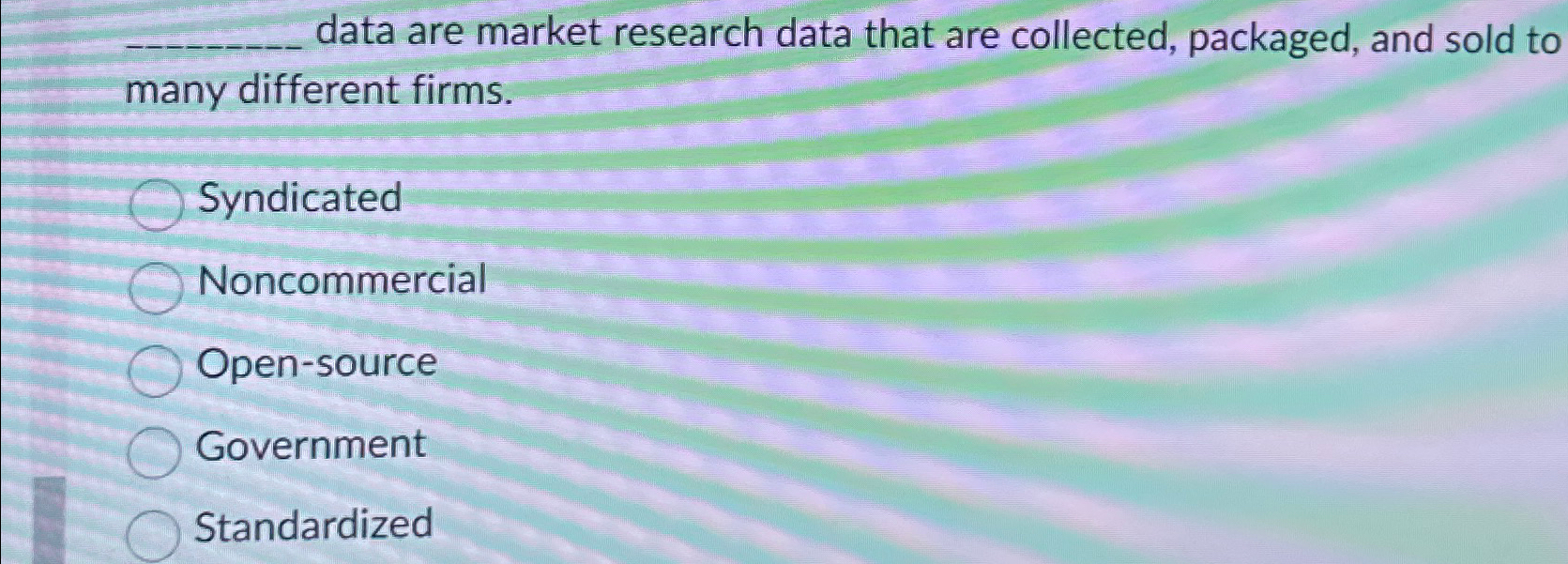  data are market research data that are collected, packaged, and sold