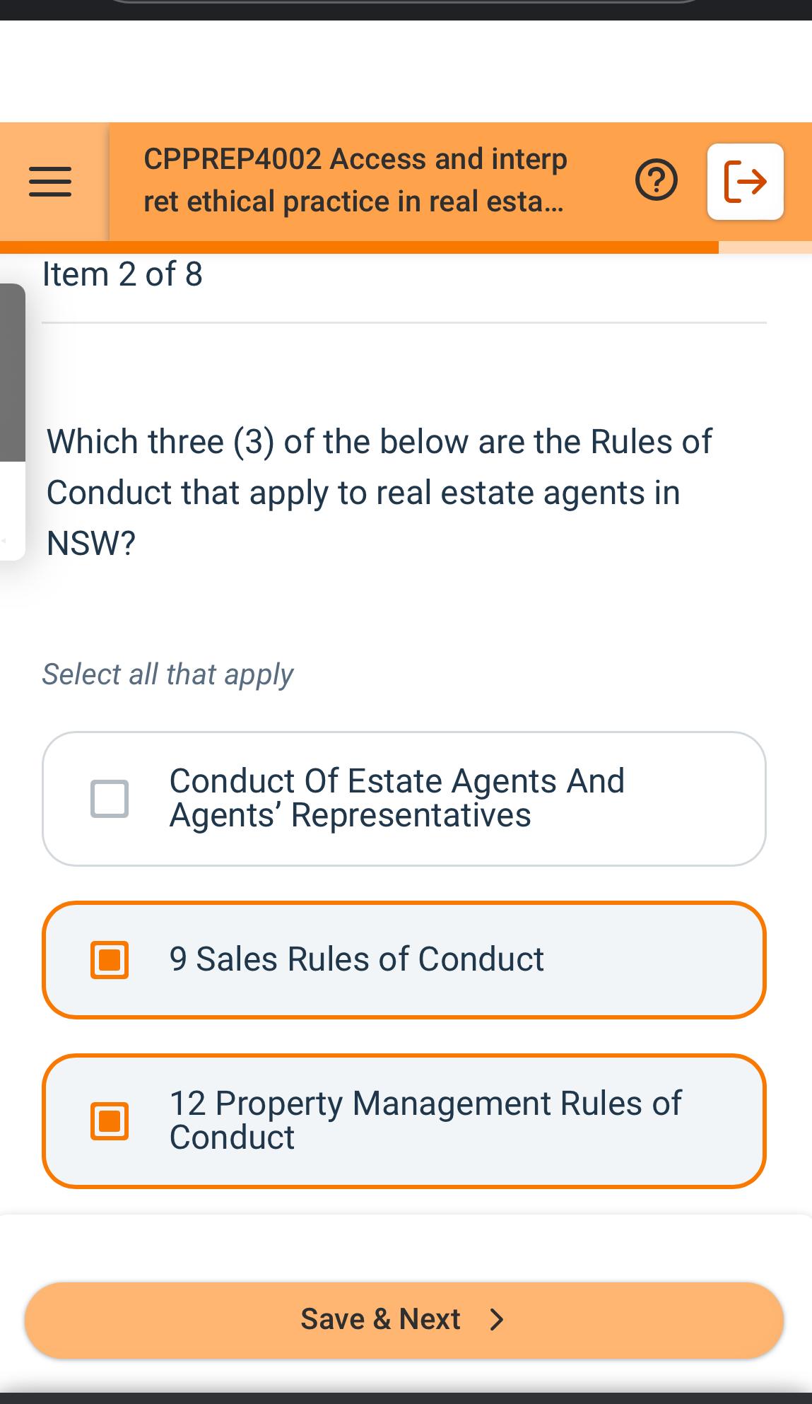 CPPREP4002 Access and interp ret ethical practice in real esta... Item