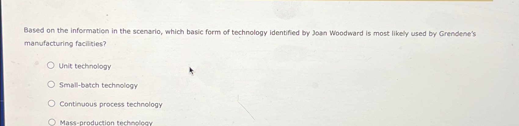  Based on the information in the scenario, which basic form of