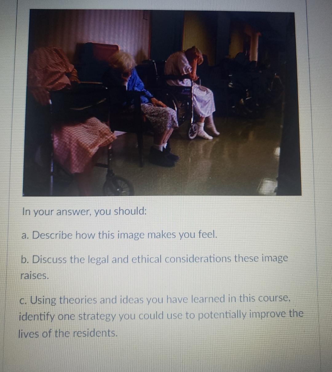  In your answer, you should: a. Describe how this image makes