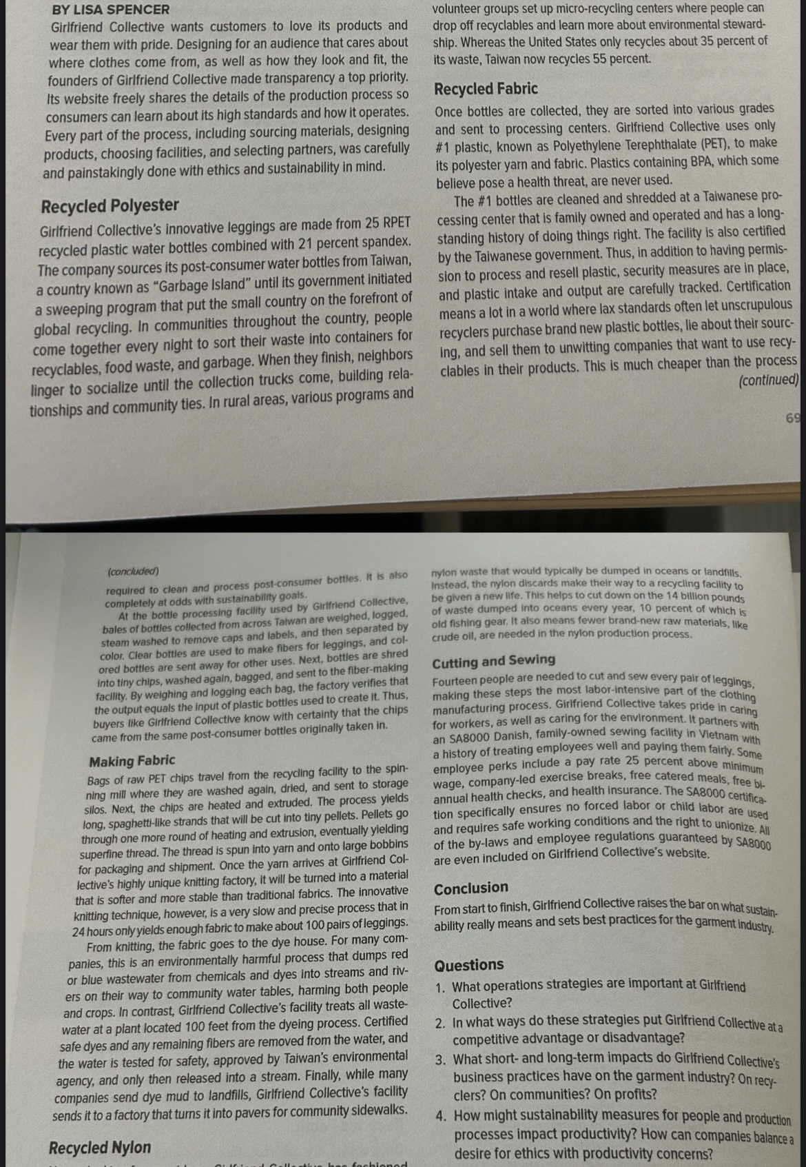  Please answer the four questions based off the reading. Thanks! :)