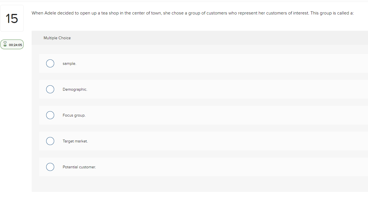  15 When Adele decided to open up a tea shop in