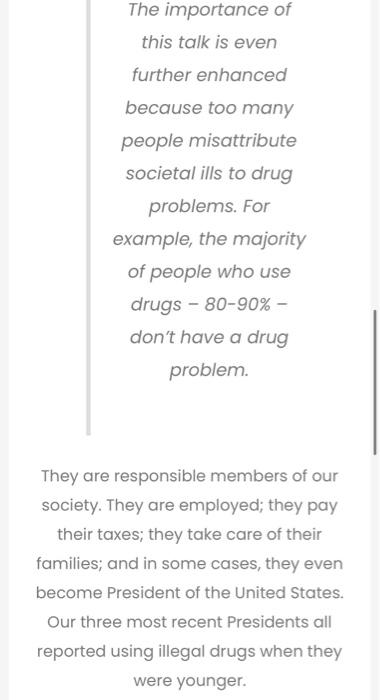 use to and what does he cite to substantiate his statements? Do