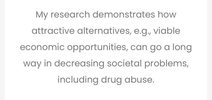 that drug-related harms have been exaggerated, and that this has helped to