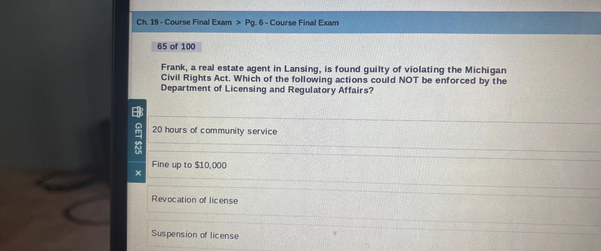  Ch.19- Course Final Exam > Pg.6- Course Final Exam 65 of